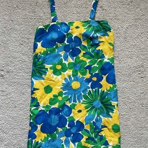 J.Crew Summer Floral Linen Blend Dress